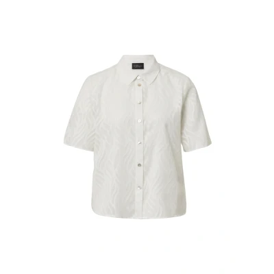 Afbeelding van s.Oliver Black Label Overhemdblouse, Dames, Maat: 34, Ecru