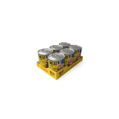 Afbeelding van Josera Meat Lovers Menu Duck with Pumpkin Natvoer voor honden hoog vleesgehalte graanvrij sappige eend, heerlijke kip en smakelijk rundvlees &amp; pompoen volledig voer 6 x 800 g