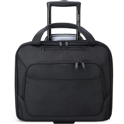 Afbeelding van Delsey Parvis Plus Compartment Trolley Boardcase 15.6&quot; black Zakelijke koffer