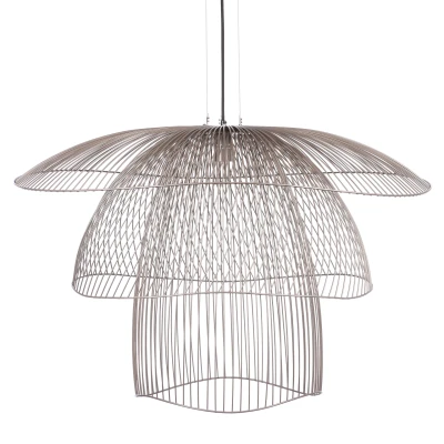 Afbeelding van Forestier Papillon hanglamp Ø100 large metallic taupe