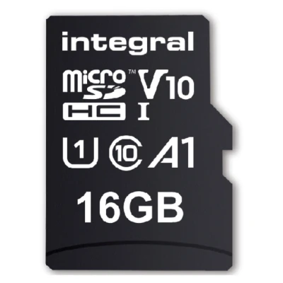 Afbeelding van Geheugenkaart Integral microSDHC V10 16GB