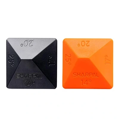 Afbeelding van SHARPAL 196N Set van 2 4 in 1 slijpstenen, slijphulp voor het slijpen messen per slijpsteen hoek 14, 17, 20, 25