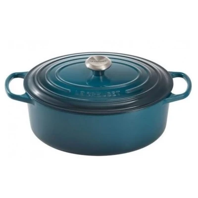 Afbeelding van Braadpan Le Creuset Signature Ovaal Deep Teal 31 cm