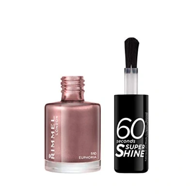 Afbeelding van 3x Rimmel 60 Seconds Supershine Nailpolish 510 Euphoria 8 ml