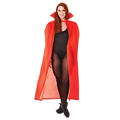 Afbeelding van Bristol Novelty AC102 Polyester Dracula Cape, Rood, 56 inch/One Size