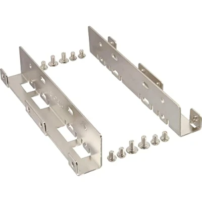 Afbeelding van InLine® Twee 2.5&quot;(6.35cm) HDD/SSD naar 3.5&quot;(8.89cm) HDD slotplaatje kit, uitsluitend slotpaatje en schroeven