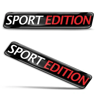 Afbeelding van Biomar Labs 2 x 3D gel siliconen stickers sport editie badge autosticker auto motorfiets fiets raam deur laptop KS 31