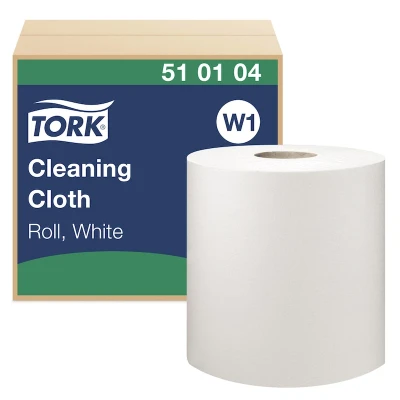 Afbeelding van Tork premium werkdoeken 510 380 1 wit, 1laags, 1000vel, mtr x 43cm (510104)