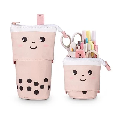 Afbeelding van Xespis Etui met ritssluiting, telescopisch etui, roze,