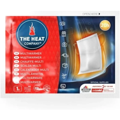 Afbeelding van THE HEAT COMPANY Multiwarmer warmtekussens 10 stuks EXTRA WARM transportverwarmer zonder kleefoppervlak lichaamsverwarmer 20 uur betrouwbare warmte luchtgeactiveerd puur natuurlijk