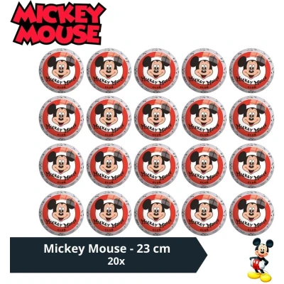 Afbeelding van Bal Voordeelverpakking Mickey Mouse 23 cm 20 stuks