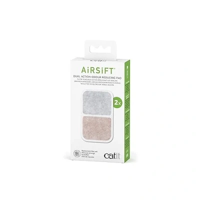 Afbeelding van Catit AiRSiFT Dual Action Pad, geurpad kattentoiletten, verpakking van 2 stuks