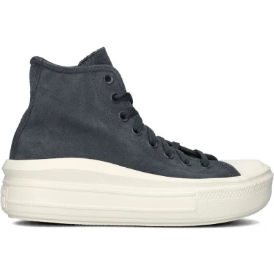 Afbeelding van Converse Chuck Taylor ALL STAR MOVE Platform Sneakers hoog, Dames, Maat: 38, Shadow woods/egret/black Veloursleer