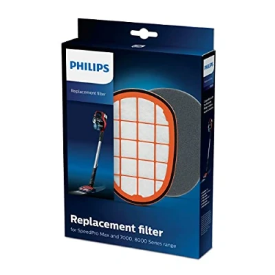 Afbeelding van Philips Vervangingsset Voor filters van de SpeedPro Max in series 7000 en 8000 Wasbaar schuimrubber filter Inlegfilter met frame FC5005/01