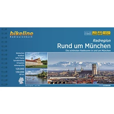 Afbeelding van Rund um München: Die schönsten Radtouren in und München. 1:20.000 1:50.000, 951 km