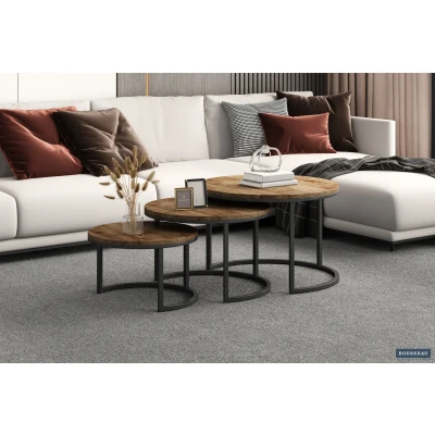Afbeelding van Rousseau Salontafel Bruin 70x70x45 cm