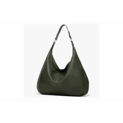 Afbeelding van Ashioup Vrouwen Retro Top Handvat Schoudertas Pu Lederen Hobo Handtassen, Zwartachtig Groen, One Size