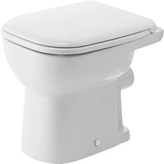 Afbeelding van Duravit D code closet staand met spoelrand vlakspoel PK wit