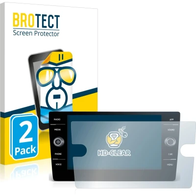 Afbeelding van BROTECT Screenprotector voor Volkswagen Passat 2017 Discover Media 8&quot; 2019 Folie Beschermfolie transparant (2 Stuks)