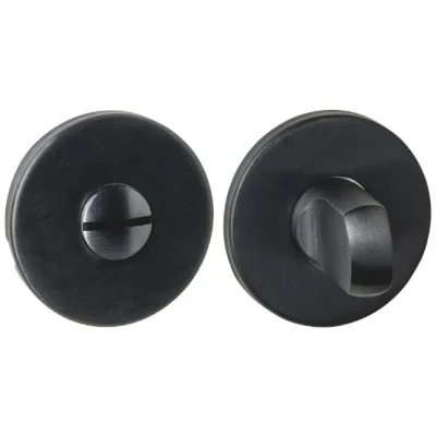 Afbeelding van Intersteel WC sluiting verdekt ø52x6mm met stift 6 8mm PVD zwart