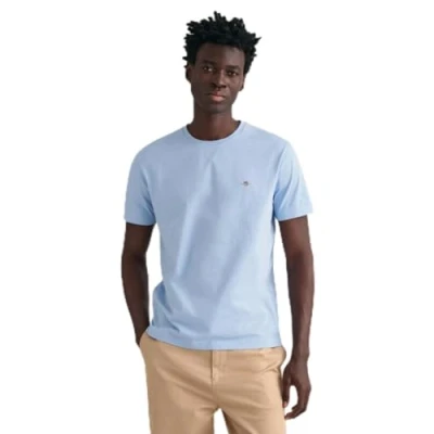 Afbeelding van GANT REG Shield Tshirt basic, Heren, Maat: XXS, Capri blue