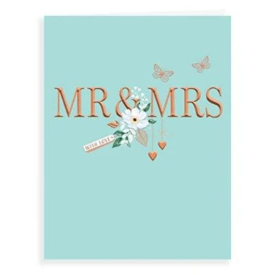 Afbeelding van Piccadilly Greetings Avant Garde Studios Classic Wedding Card ,Groen, 8 x 6&quot;