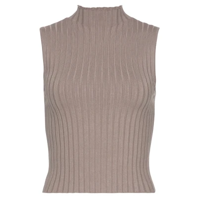 Afbeelding van Lascana Top, Dames, Maat: 44/46, Taupe