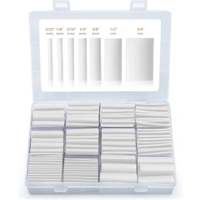 Afbeelding van Wirefy 275 Stuks Transparant Krimpkous Kit 3:1 Dubbelwandige Kabel Met Zelfklevende Voering Thermische Slang