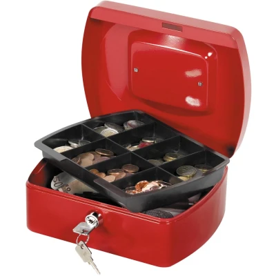 Afbeelding van Q connect Geldkoffer, 205 X 160 85 Mm, Rood Geldkoffer