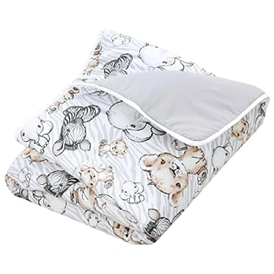Afbeelding van TupTam Baby Speelmat Kinderen Gewatteerd XXL Peuterdeken 120 x cm Babykamer Slaapdeken, Safari