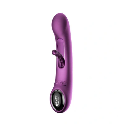 Afbeelding van HoneyPlayBox Tempo Druksensor App gestuurde Kinky Finger Tapping G spot Vibrator Paars