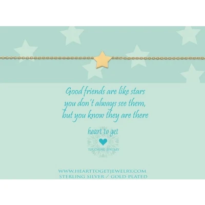 Afbeelding van Heart To Get B105STA13r Armband Star Good Friends are.... zilver