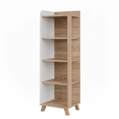 Afbeelding van Vicco KarenBadkamermeubel 40 x 128 cm met 4 compartimenten Sonoma/Wit