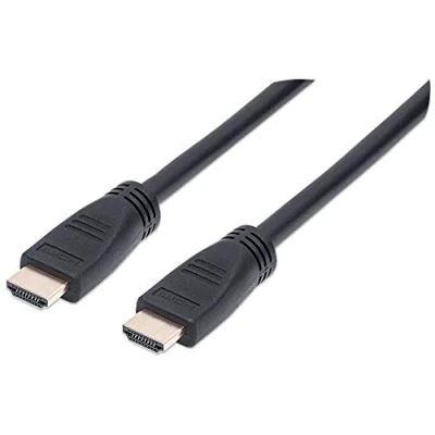 Afbeelding van Manhattan 353960 HDMI kabel Aansluitkabel A stekker, stekker 7.50 m Zwart 4K UHD, UL gecertificeerd