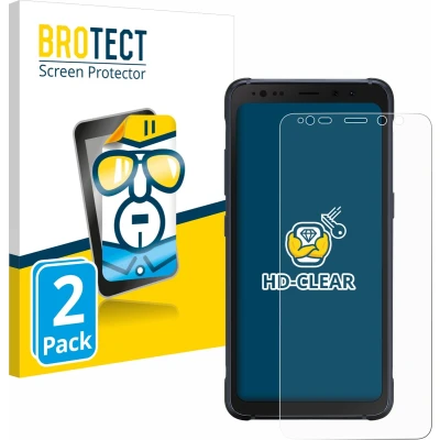 Afbeelding van BROTECT Screenprotector voor Samsung Galaxy S8 Active Folie Beschermfolie transparant (2 Stuks)