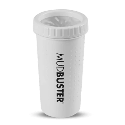 Afbeelding van Dexas MudBuster Draagbare Hondenpoot Washer/Paw Cleaner, Groot, Helder Wit Speciale Editie