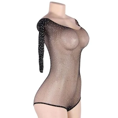 Afbeelding van Subblime TEDDIES Long Sleeve Fishnet Teddy L/XL