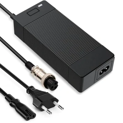 Afbeelding van 54,6 V oplader 48 acculader voor fietsstep, elektrische batterijen, uitgang 1,5 A van VCA Li Ion lithium