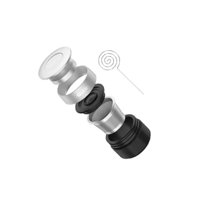 Afbeelding van Outin Nano basket plus dubbele espresso met doseerring en tamper voedselveilig RVS stijlvol solide