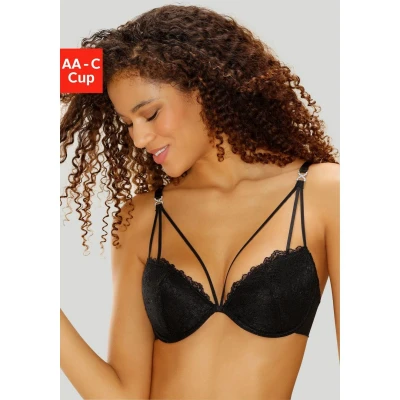 Afbeelding van Lascana Temptation Pushup BH, Dames, Maat: 70AA, Black