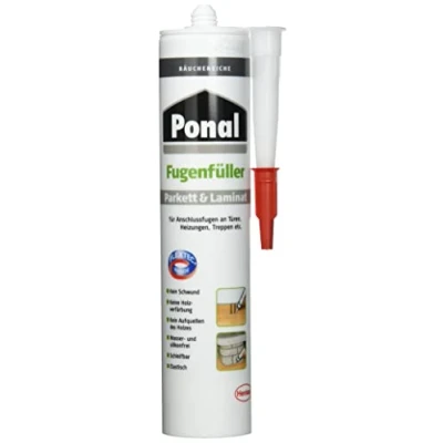 Afbeelding van Ponal Parket &amp; laminaat voegenvuller rookeiken, elastische voegenmassa voor aansluit en expansievoegen, oplosmiddel , water siliconenvrije afdichtmassa, 1 x 280 ml patroon