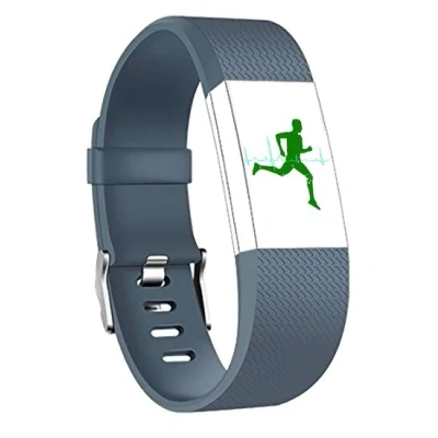 Afbeelding van Fitbit Charge 2 sportbandje Maat: Small Denim Siliconen