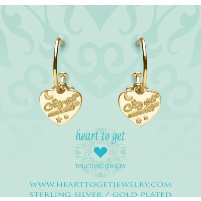 Afbeelding van Heart to Get 925 Sterling Zilveren Goudkleurige Bohemian Stay Wild Oorbellen Goud