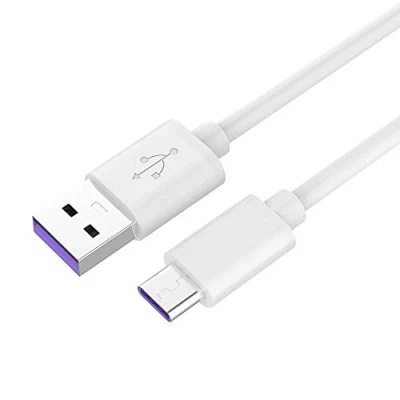 Afbeelding van Premium Cord snellaadkabel, USB C 1 m, Super Fast Charging 5A, 3.1 type stekker naar 2.0 stekker, snellaad en datakabel, geschikt voor apparaten, wit, m