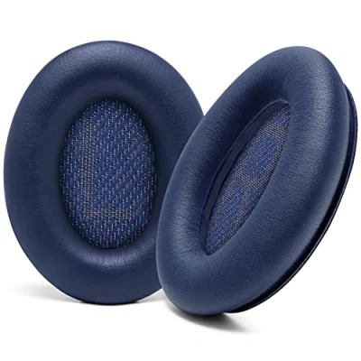 Afbeelding van WC Wicked Cushions Opgewaardeerde Vervangende Oorkussens voor Bose QC35 &amp; QC35ii (QuietComfort 35) Hoofdtelefoons Meer Zachter Leer, Luxueus Geheugenschuim, Toegevoegd Dikte, Extra Duurzaamheid (Middernacht Blauw)