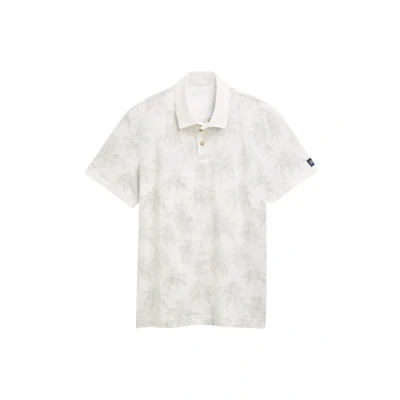 Afbeelding van TOM TAILOR Poloshirt voor heren, 37971 Off White Stripe Palm Design, L