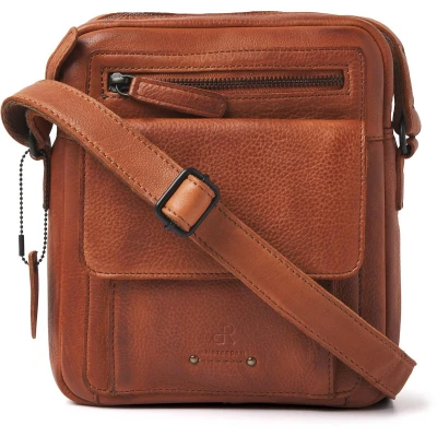 Afbeelding van De Rooy Leren Schoudetas 933664 Camel