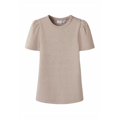 Afbeelding van Name it Tshirt basic voor kinderen, Maat: 134/140, Bleached mauve