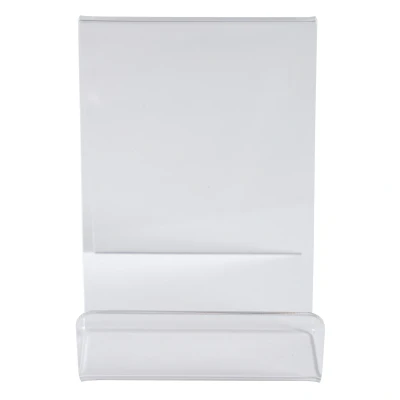 Afbeelding van Exacompta Ref. 88058D 1 schildersezel objecthouder maat S Afmetingen Prof. 30 x hoogte 83 breedte 53 mm PMMA (acryl) tafelkunst, menuhouder, boek, computer Crystal Color