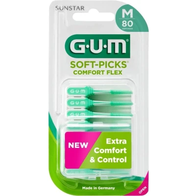 Afbeelding van GUM Soft Picks Comfort Flex Regular Medium 80 stuks